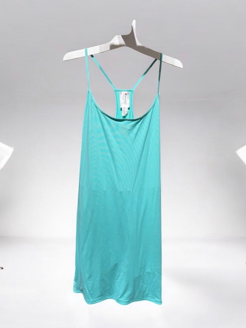 Champion Aqua Spaghetti-Strap Tennis Style Skort Dress Romper